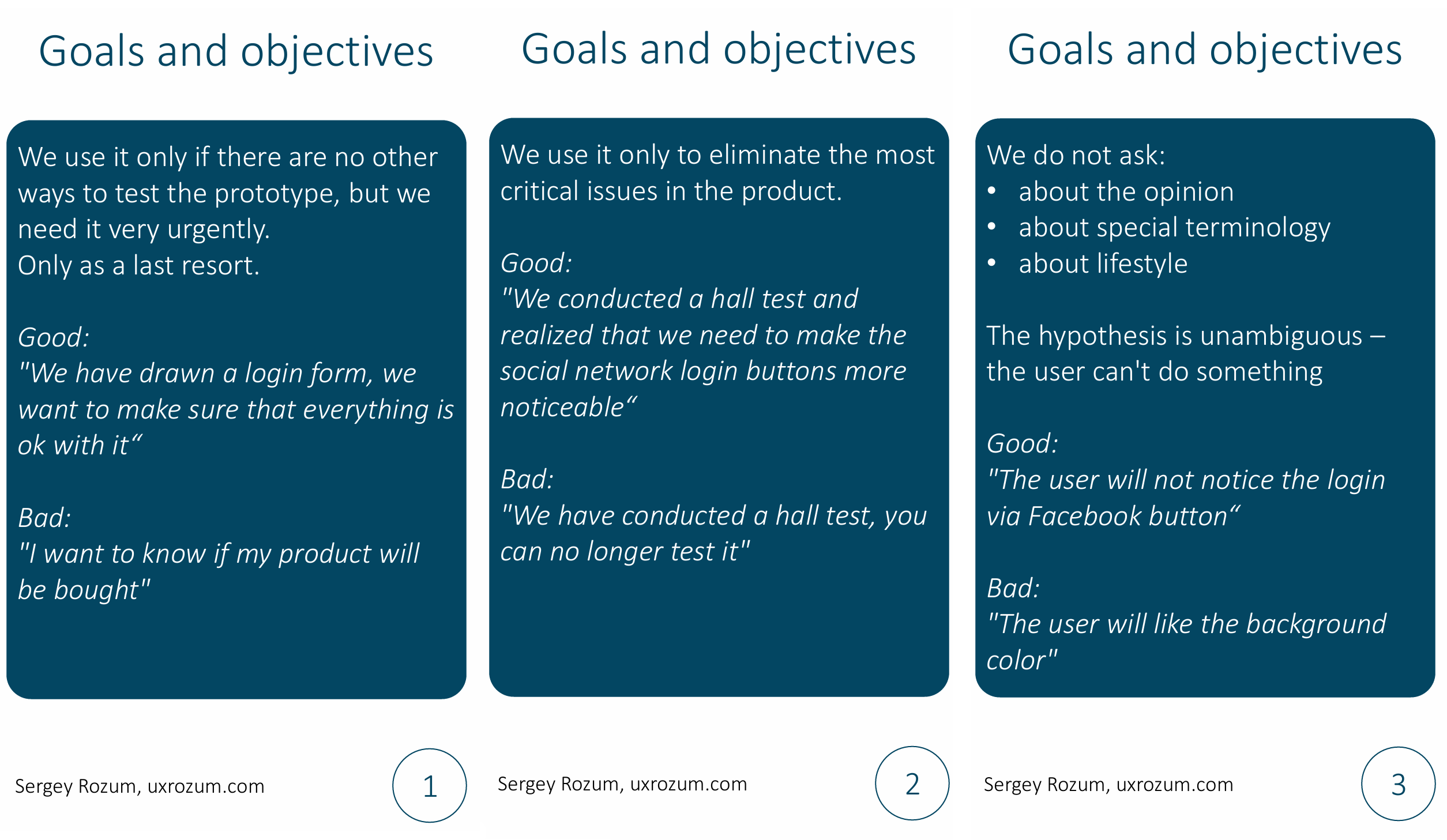 Goals and Objectives