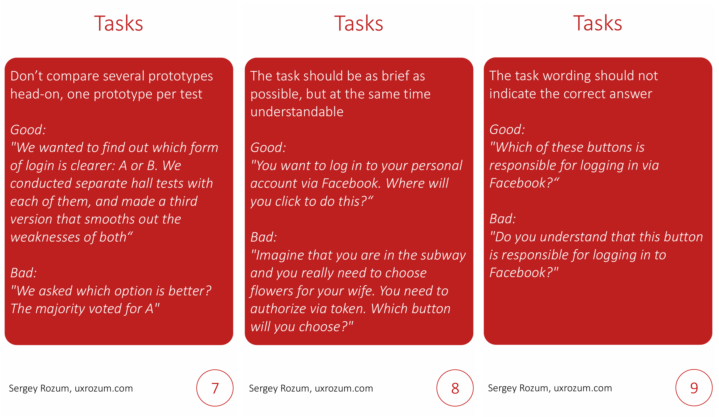 Tasks